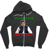 Stand With Imran Khan Pakistan Design Zipper Hoodie | Artistshot