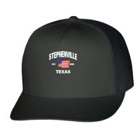 Stephenville Texas Tx Usa Stars & Stripes Vintage Style Premium Trucker Cap | Artistshot