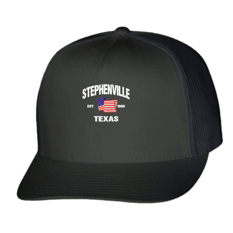 Stephenville Texas Tx Usa Stars & Stripes Vintage Style Premium Trucker Cap by WirtzRichard | Artistshot