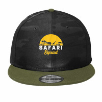 Safari Squad Zoologist Zoo Animals Camo Snapback | Artistshot