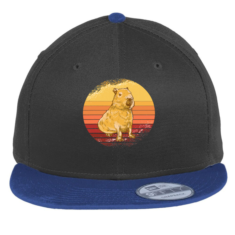 Nice Capybara Design , Best Gift, Costume, Halloween, Xmas, Christmas, Flat Bill Snapback Cap | Artistshot