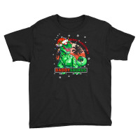 Daddysaurus T Rex Dinosaur Family Matching Christmas Youth Tee | Artistshot