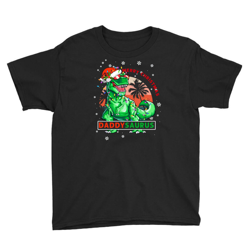 Daddysaurus T Rex Dinosaur Family Matching Christmas Youth Tee | Artistshot