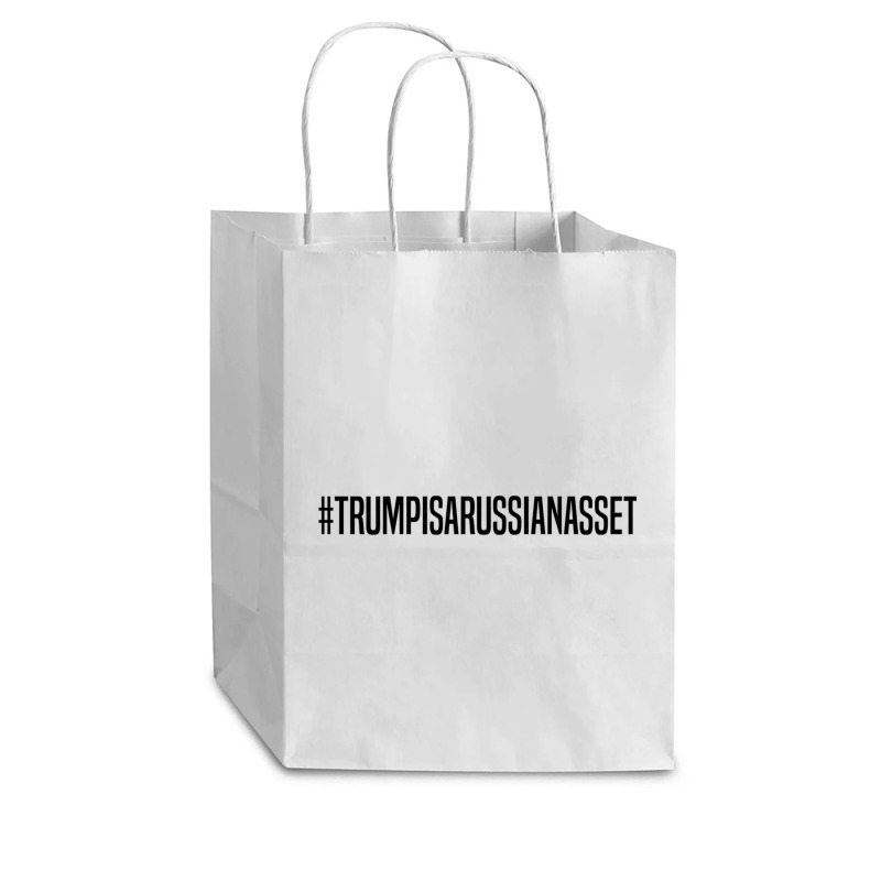 Trump Is Russian Asset Cub Paper Bag - 8 X 4 1/2 X 10 1/4 | Artistshot