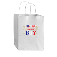 American Boy Love American Flag Cub Paper Bag - 8 X 4 1/2 X 10 1/4 | Artistshot