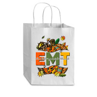 Emergency Medical Technicians Pumpkin Cute Autumn Halloween Cub Paper Bag - 8 X 4 1/2 X 10 1/4 | Artistshot