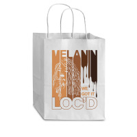 Melanin Drippin We Got It Loc'd Black Afro Natural Hair Cub Paper Bag - 8 X 4 1/2 X 10 1/4 | Artistshot