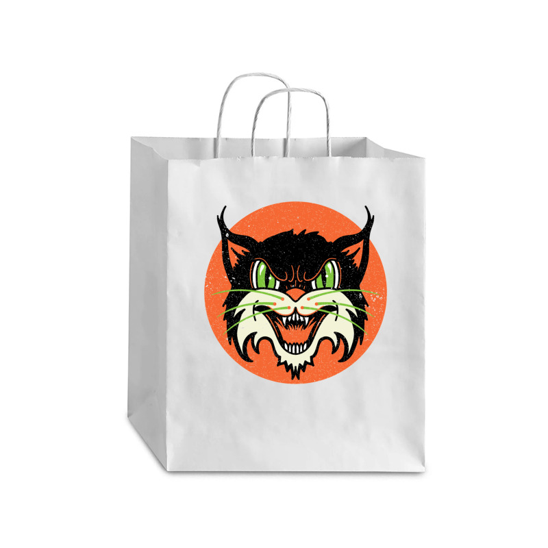 Wild Cat Rockabilly Retro Gift Debie Paper Bag - 10 X 5 X 13 | Artistshot