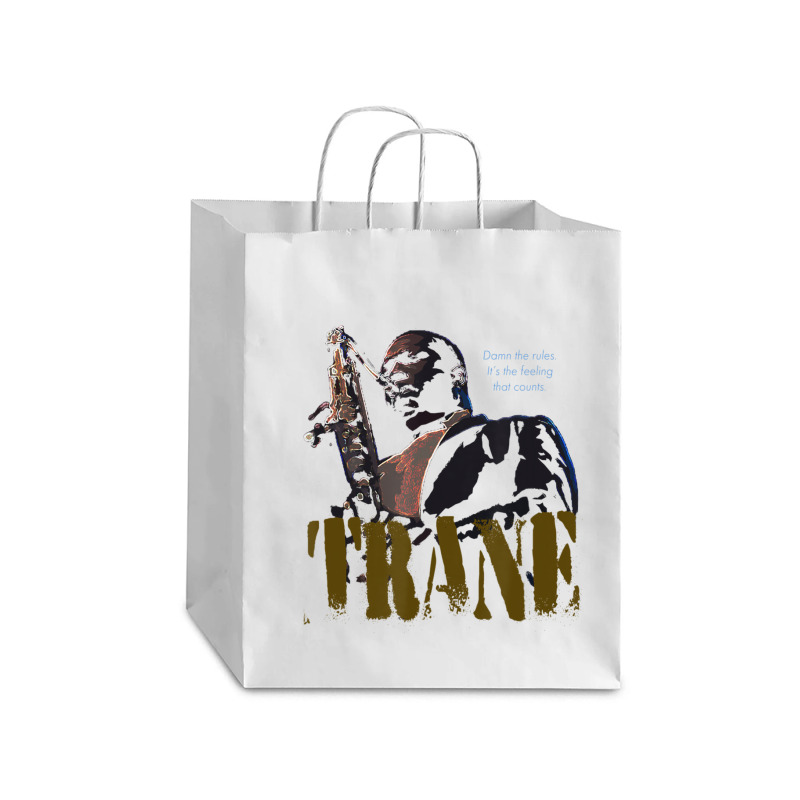 Coltrane Wisdom Jazz Saxophone Musician Debie Paper Bag - 10 X 5 X 13 | Artistshot