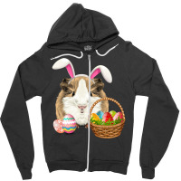 Easter Shirt Guinea Pig Funny Bunny Ears Eggs Zipper Hoodie | Artistshot