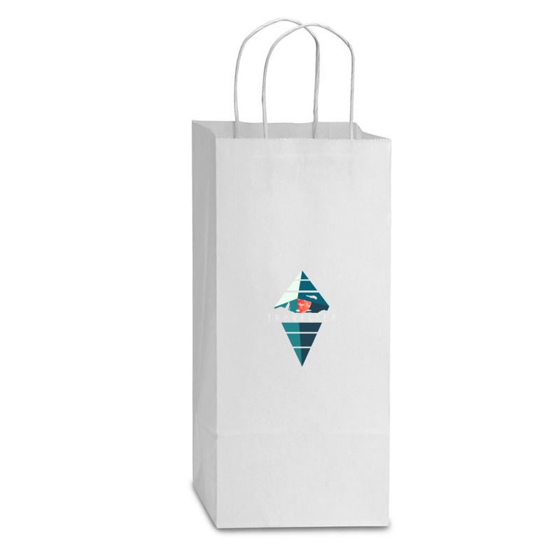 Traveller Double Wine Paper Bag - 6 1/2 X 3 1/2 X 12 3/8 | Artistshot