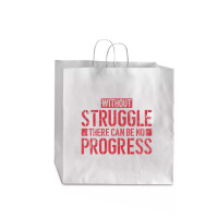 Without Struggle There Can Be No Progress Civil Rights Quote Jumbo Paper Bag - 18 X 7 X 18 3/4 | Artistshot