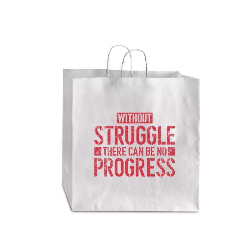 Without Struggle There Can Be No Progress Civil Rights Quote Jumbo Paper Bag - 18 X 7 X 18 3/4 | Artistshot