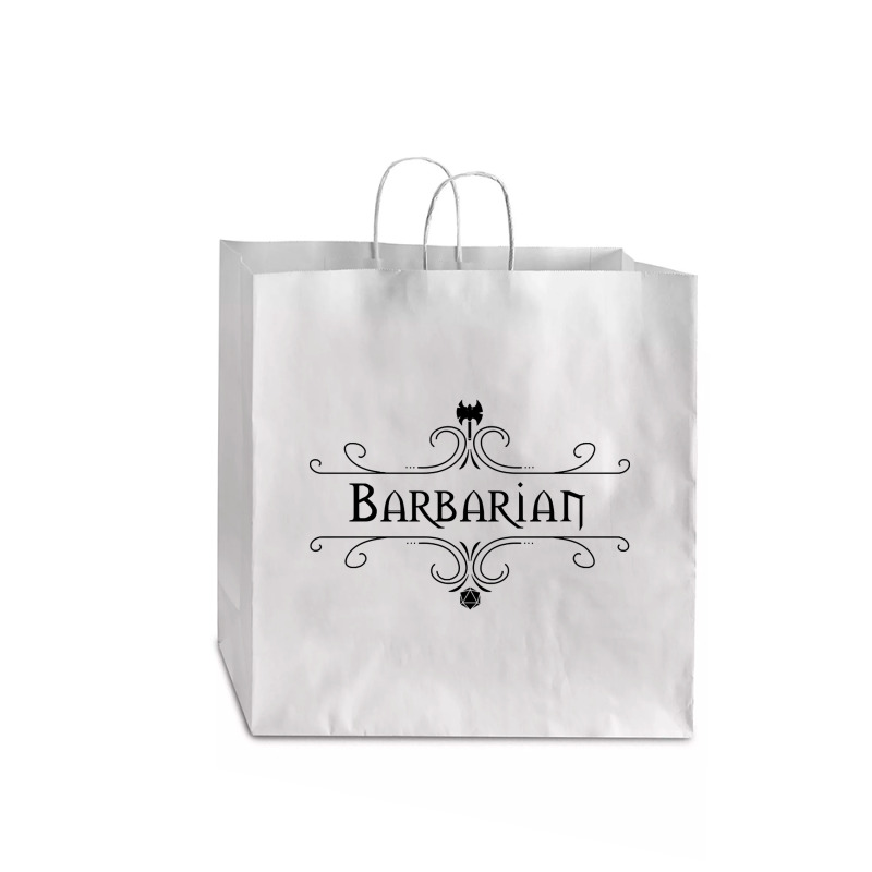 Barbarian Dungeon & Dragons Class Jumbo Paper Bag - 18 X 7 X 18 3/4 | Artistshot