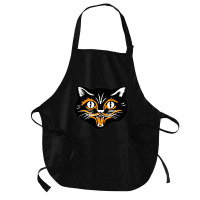 Slap You So Hard, Robbie, Halloween,nying, Black Cats Medium-length Apron | Artistshot