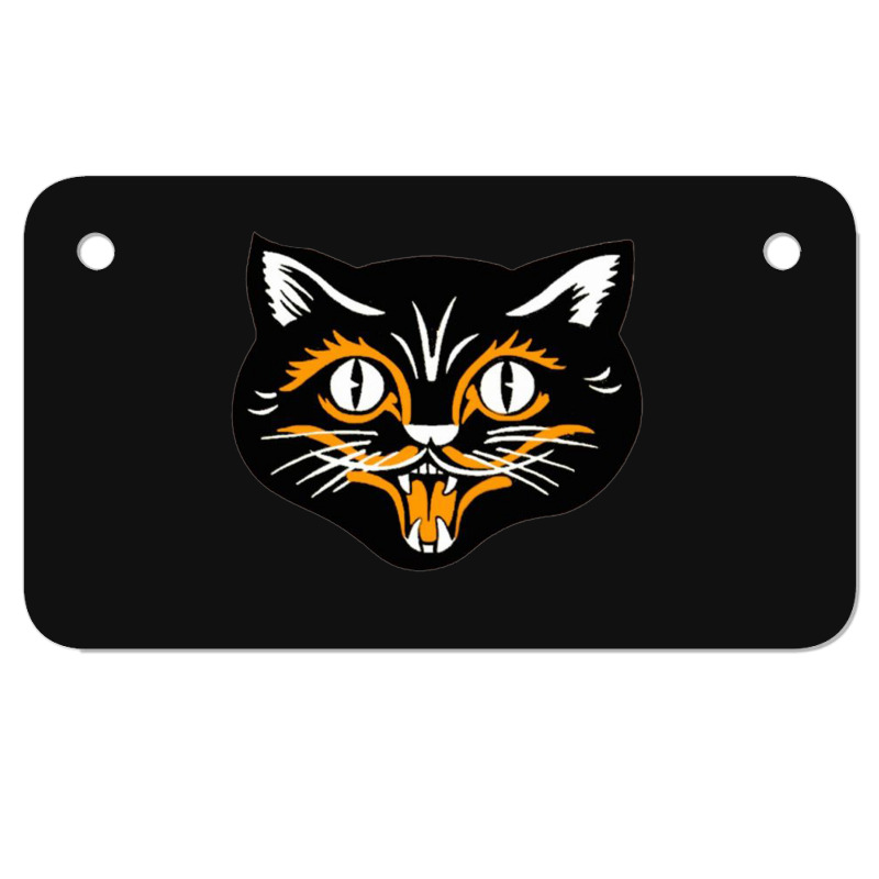 Slap You So Hard, Robbie, Halloween,nying, Black Cats Motorcycle License Plate | Artistshot