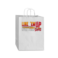 Line 'em Up We're Doing Sporting Clays Shotgun Clay Shooting T Shirt Mart Paper Bag -13 X 7 X 17 | Artistshot