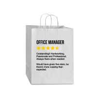 Office Manager Review Mart Paper Bag -13 X 7 X 17 | Artistshot