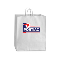 Retro Pontiac Classic Car Dealership Sign Queen Paper Bag - 16 X 6 X 19 1/4 | Artistshot