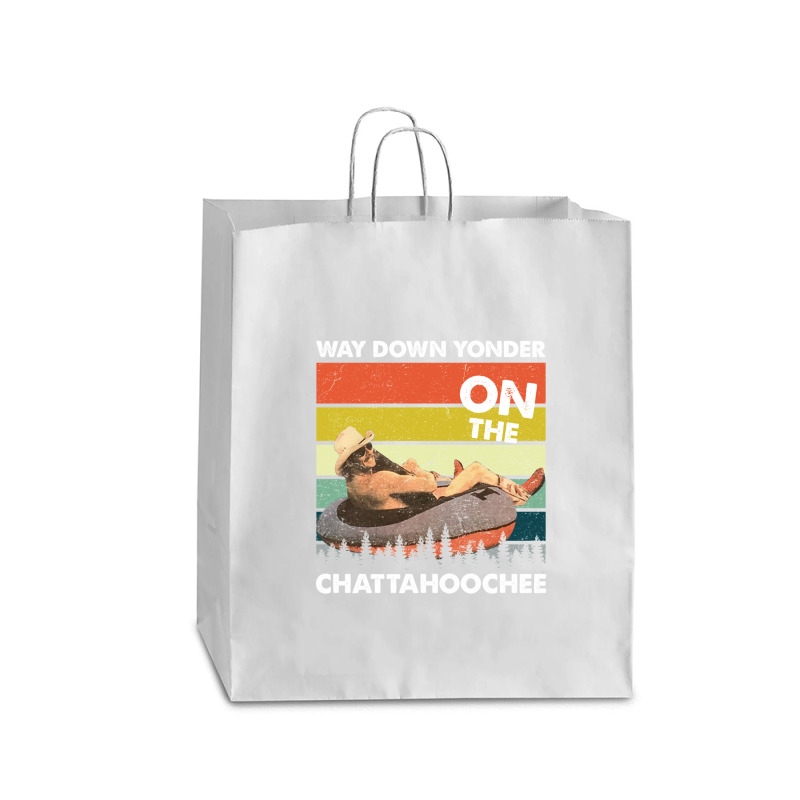 Vintage Way Down Yonder On The Chattahoochee Gift Men Women Queen Paper Bag - 16 X 6 X 19 1/4 | Artistshot