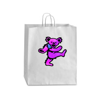 Pink Grateful Dancing Hippie Classic Rock Dead Bear Queen Paper Bag - 16 X 6 X 19 1/4 | Artistshot