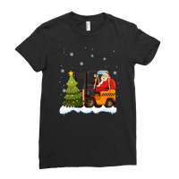 Forklift Driver Operator Santa Claus Teamster Christmas Ladies Fitted T-shirt | Artistshot