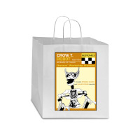 Crow T. Robot Owners Manual Star Paper Bag - 13 X 7 X 13 | Artistshot