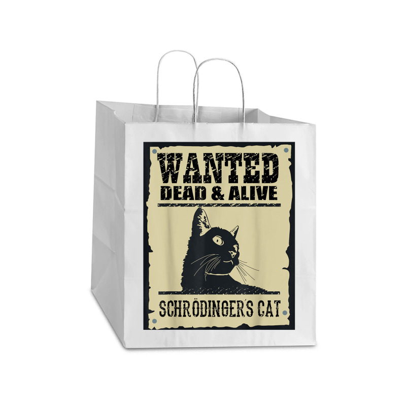 Wanted Dead Or Alive Schrodinger_s Cat Take out Paper Bag - 14 x 10 x 15 1/2 by cm-arts | Artistshot