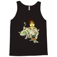 Funny Guinea Pig Riding Mummy T Rex Dinosaur Halloween Tank Top | Artistshot