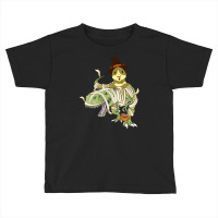 Funny Guinea Pig Riding Mummy T Rex Dinosaur Halloween Toddler T-shirt | Artistshot