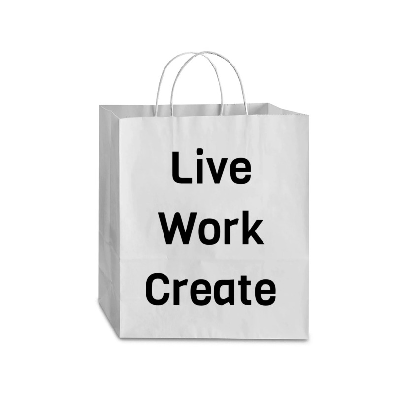 Live Work Create Traveler Paper Bag -13 X 6 X 15 3/4 | Artistshot