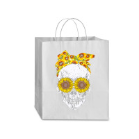 Skull Sunflower, Skull Sunflower Vintage, Skull Sunflower Art, Skull S Traveler Paper Bag -13 X 6 X 15 3/4 | Artistshot