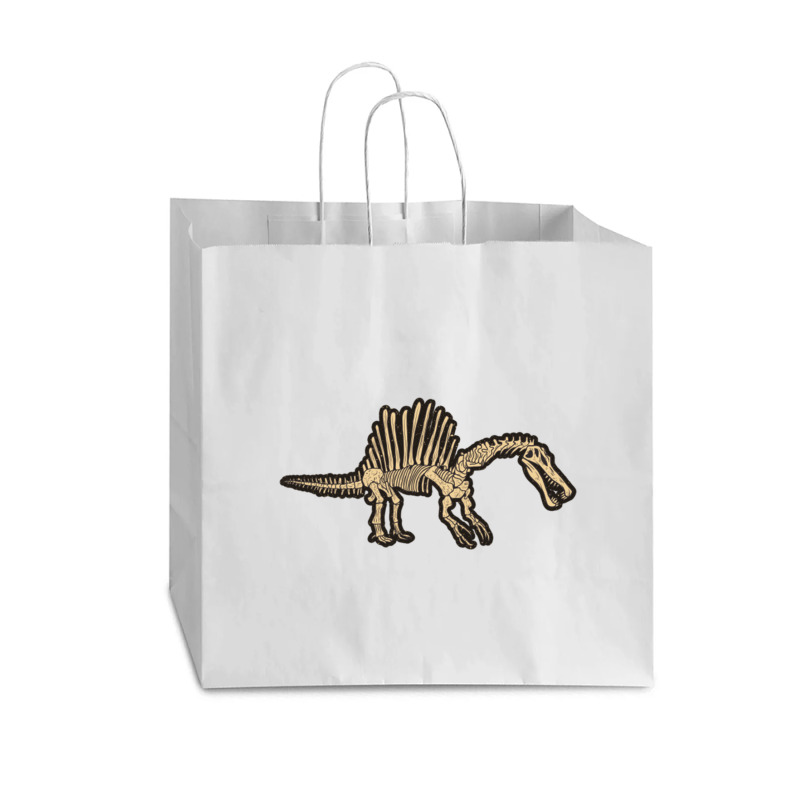 Spinosaurus Skeleton , Spikey Dinosaur Shirt, Dino Bones Tshirt, Paleo Vogue Paper Bag - 16 X 6 X 12 | Artistshot