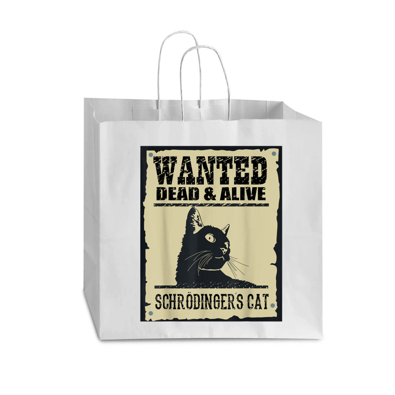 Wanted Dead Or Alive Schrodinger_s Cat Vogue Paper Bag - 16 x 6 x 12 by cm-arts | Artistshot