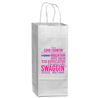 T1d Diabetic Type 1 Diabetes Awareness Men Women Kid Wine Paper Bag - 5 1/2 X 3 1/4 X 13 | Artistshot