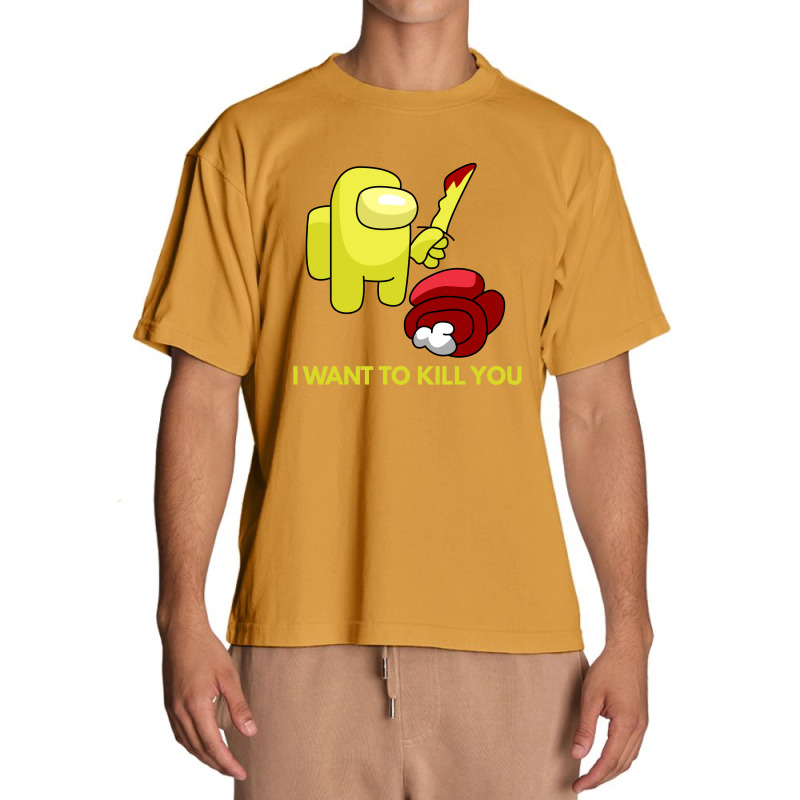 I Want To Kill You Yellow Urban Heavy T-shirt | Artistshot