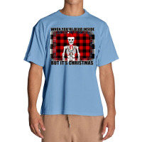 When You Re Dead Inside But It Christmas Skeleton Urban Heavy T-shirt | Artistshot