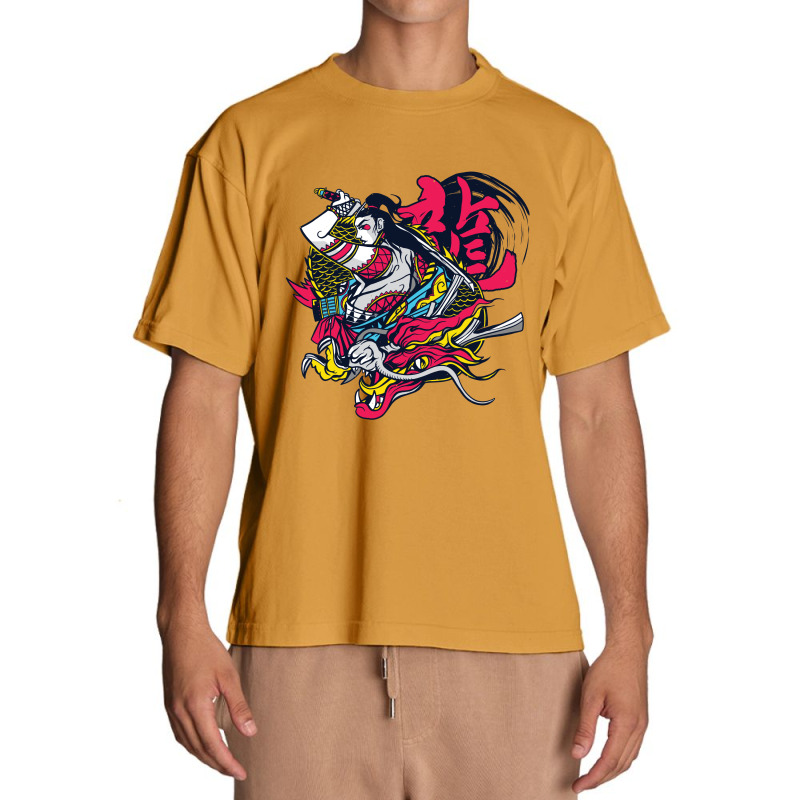 Samurai Dragon Urban Heavy T-shirt | Artistshot