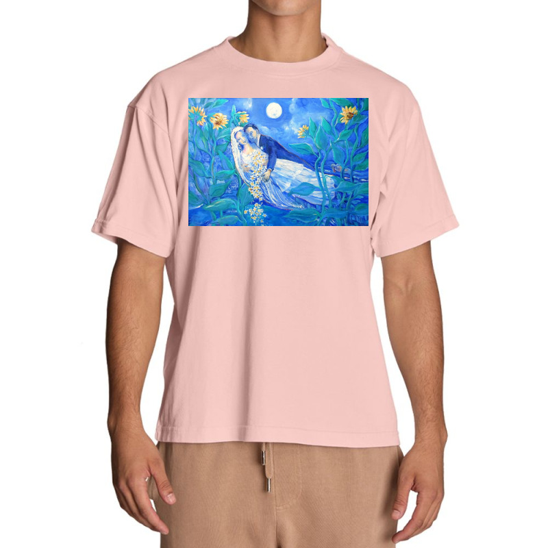 March Chagall - Lovers And Sunflowers Urban Heavy T-shirt | Artistshot