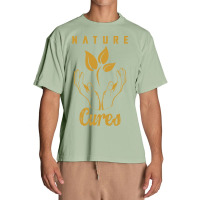 Nature Cures (gold Text) Urban Heavy T-shirt | Artistshot