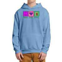 Peace Love Sewing Urban Pullover Hoodie | Artistshot