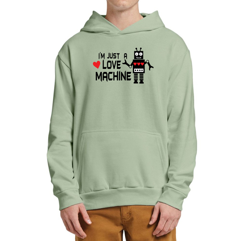 Love Machine Robot Urban Pullover Hoodie by UrsulArt | Artistshot