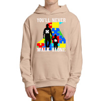 Never Walk Alone   Father And Son Urban Pullover Hoodie | Artistshot