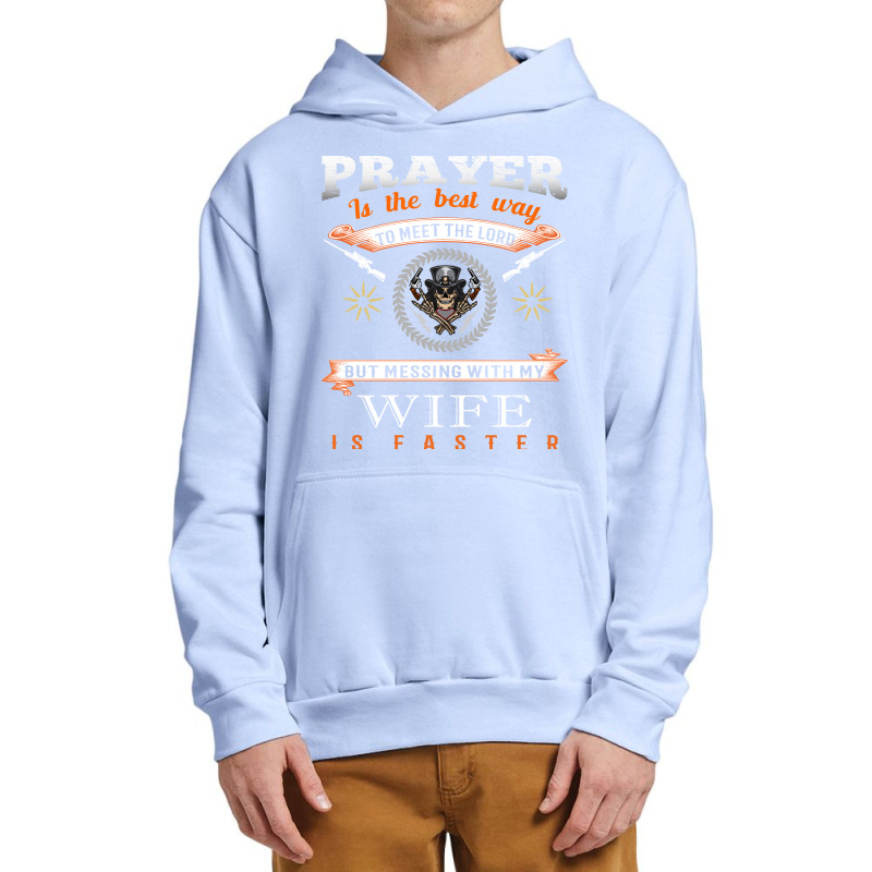 Gun T Shirt Design, Prayer Is The Best Way To Meet The Load Urban Pullover Hoodie | Artistshot