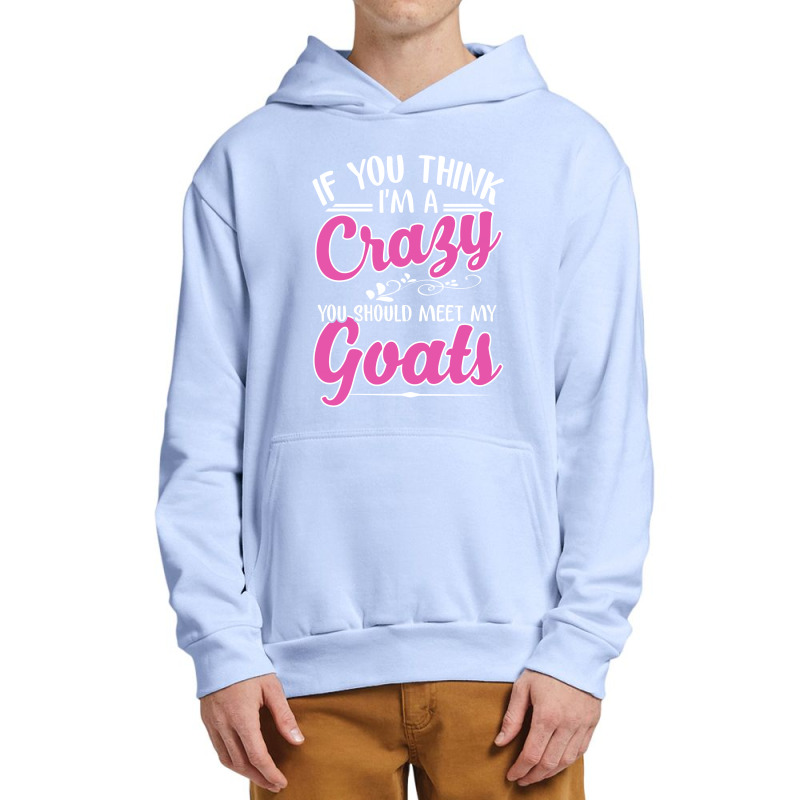 If You Think I'm A Crazy You Shoult Meet My Goats Urban Pullover Hoodie | Artistshot