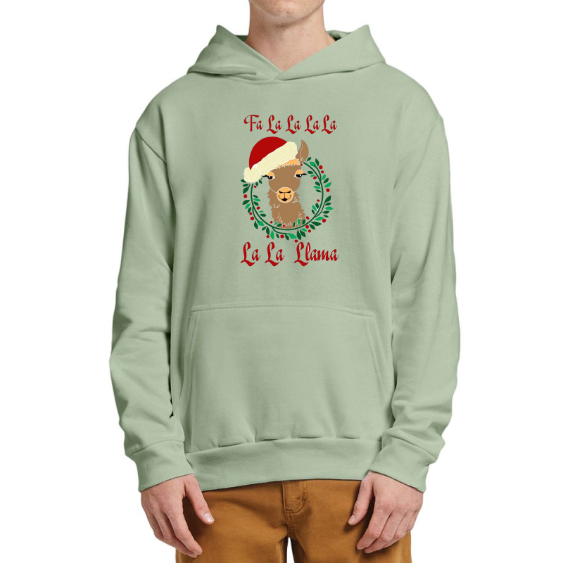 Fa La La La Llama Christmas Llama Urban Pullover Hoodie | Artistshot