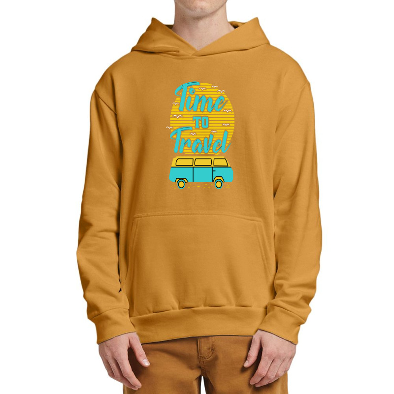 Time To Travel Summer Beach Urban Pullover Hoodie by chris299 | Artistshot