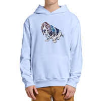 Basset Hound Dog Looking Up W Urban Pullover Hoodie | Artistshot