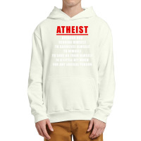 Funny Atheist Logic Anti Religious Urban Pullover Hoodie | Artistshot