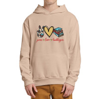 Peace Love Bookkeeper Urban Pullover Hoodie | Artistshot